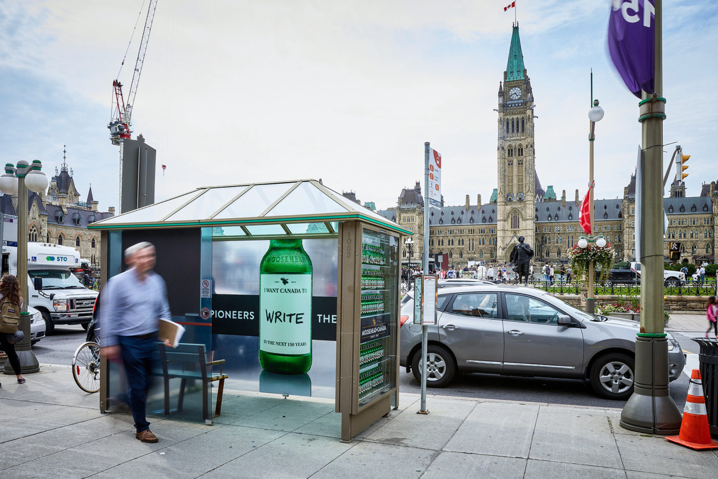 Moosehead Canada - Street Furniture - Decorative Transit Shelter (Ottawa, Ontario)